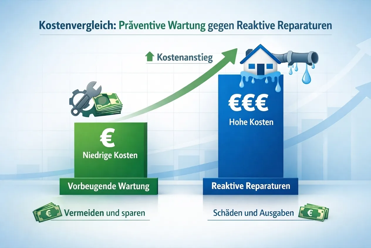 WSO Wasserschadenortungs GmbH Kostenverteilung -Reaktive Reparaturen