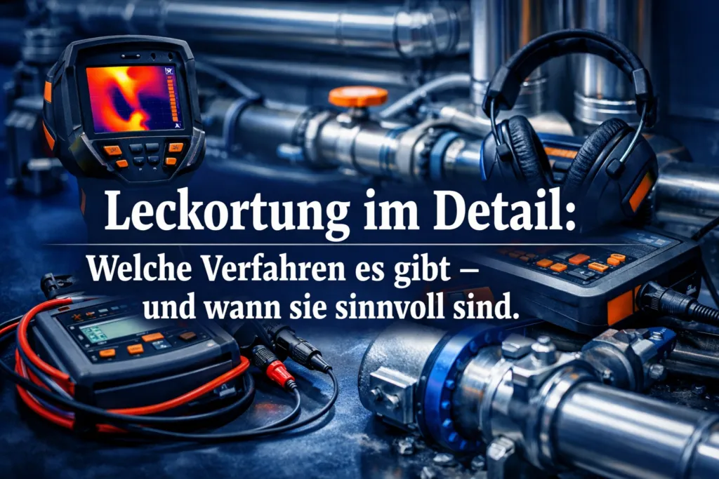 Leckortung im Detail: Welche Verfahren es gibt – und wann sie sinnvoll sind.