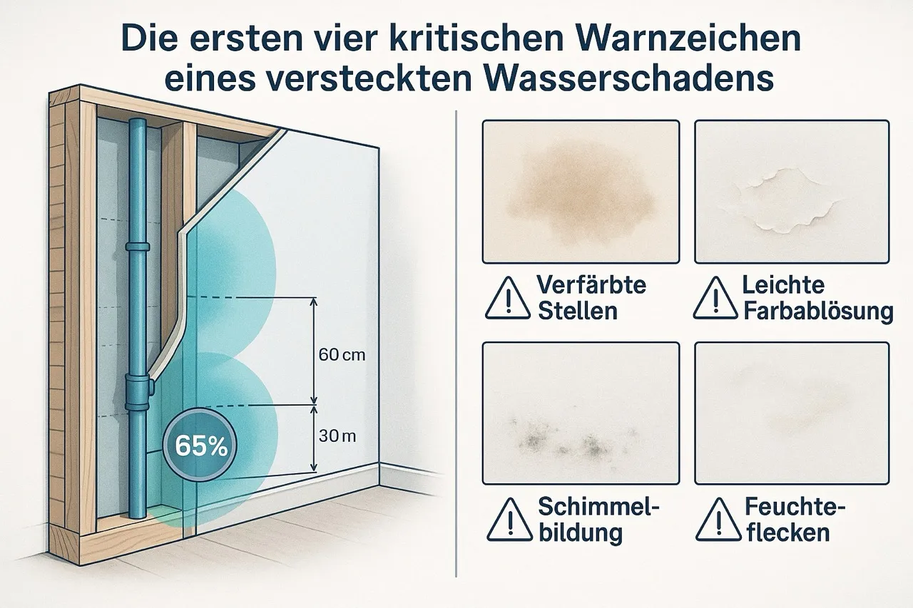 Anzeichen für Wasserlecks