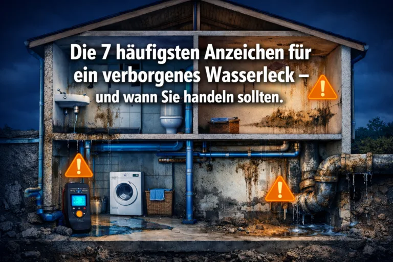 Die 7 häufigsten Anzeichen für ein verborgenes Wasserleck – und wann Sie handeln sollten.