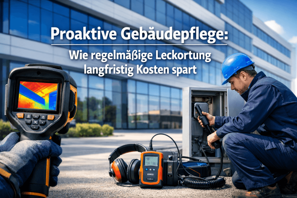 Proaktive Gebäudepflege: Wie regelmäßige Leckortung langfristig Kosten spart.