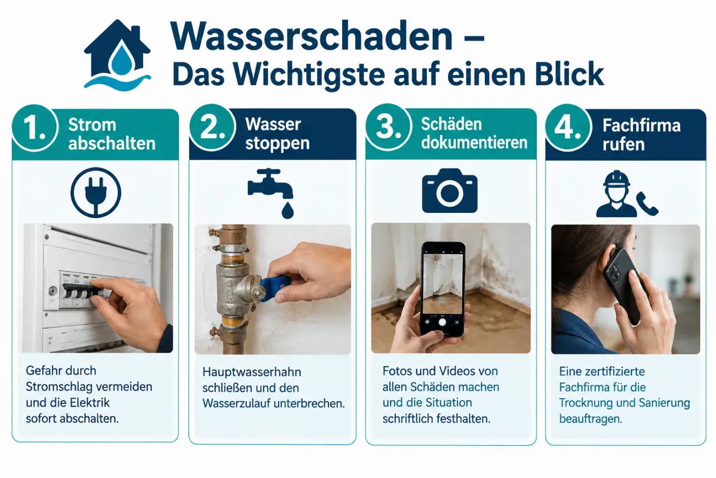 Wasserschaden was tun bei versteckten Feuchtigkeitsschäden